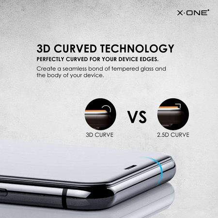 Szkło hartowane X-ONE Full Cover Extra Strong Matowe - do iPhone 14 Pro Max (full glue) czarny
