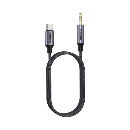 FONENG Kabel BM31 USB-C - JACK 3.5MM 1M schwarz