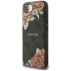 Guess 4G Flowers Print MagSafe Hülle für iPhone 16e - Schwarz