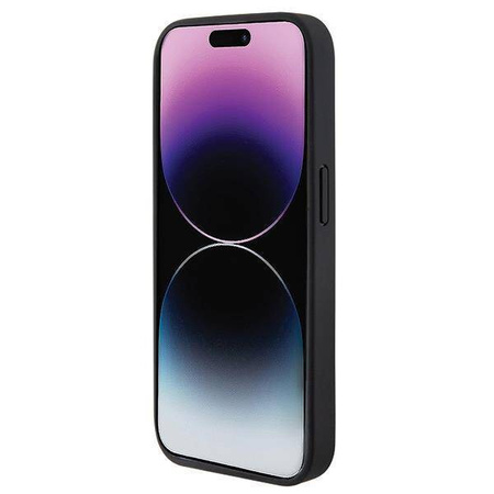 Etui BMW Quilted Tricolor MagSafe na iPhone 15 Pro - czarne