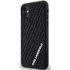 Karl Lagerfeld KLHCN613DMKRLK iPhone 11 / Xr 6,1&quot; schwarz/schwarzes Hardcase 3D Rubber Multi Logo