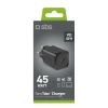 SBS TETRGAN1C45W 45W GaN USB-C Wall Charger with Power Delivery - Black