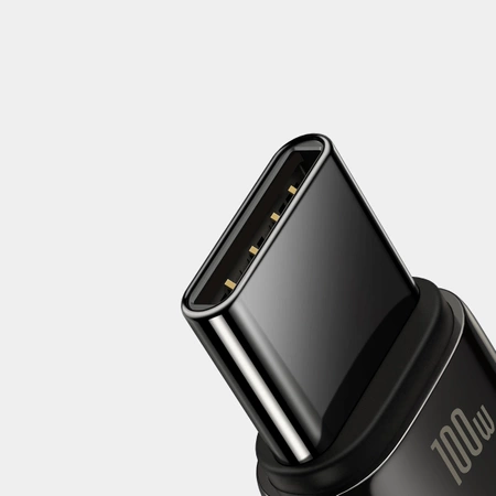Baseus Tungsten Gold cable USB-A - USB-C 480Mb/s 100W 1m black (CAWJ000001)