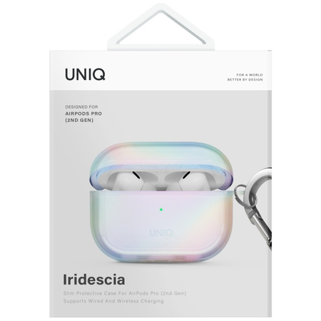 Etui UNIQ Iridescia do AirPods Pro 2     Hang Case holo quartz