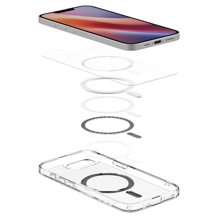 SPIGEN futerał ULTRA HYBRID MAG kompatybilny z MagSafe do IPHONE 16E 2025 carbon fiber
