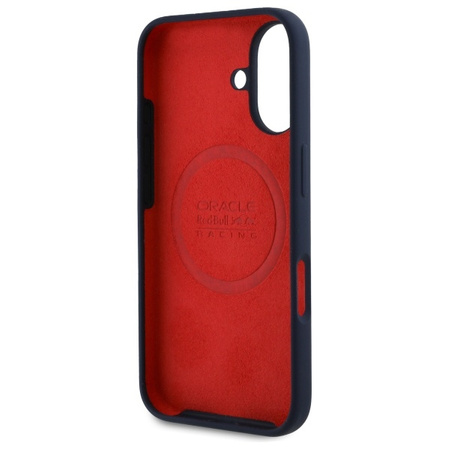 Red Bull RBHMP16M24SIILVR iPhone 16 Plus  6.7" hardcase granatowy/navy Silicone Red Ring MagSafe