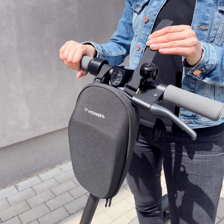 Wozinsky waterproof scooter bar bag scooter bag 4l black (WSB1BK)