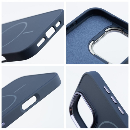 Futerał FRAME MAG COVER kompatybilny z MagSafe do IPHONE 13 PRO granatowy