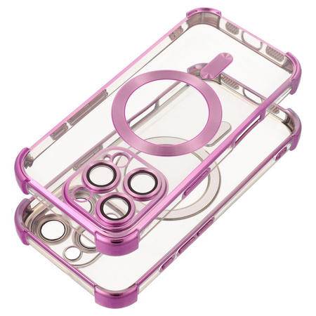 Futerał ANTISHOCK ELECTRO do IPHONE 16 Plus kompatybilny z MagSafe purpurowy