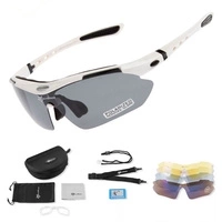 Rockbros 10002 polarisierende Fahrradbrille – weiß