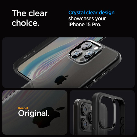 Spigen ULTRA HYBRID IPHONE 15 PRO MATTE BLACK