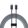 Baseus Kabel für iPhone USB Typ C - Lightning 2m, Power Delivery 20W grau (CALD000116)