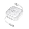 HOCO kabel All-in-one zwijany w zestawie z wymiennymi końcówkami PD 3A 60W U140 0,95 m biały