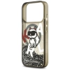 Karl Lagerfeld Liquid Glitter Choupette Logo MagSafe Case for iPhone 17 Pro - Black