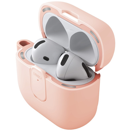Etui UNIQ Clyde do AirPods 4 Lock Case   różowy