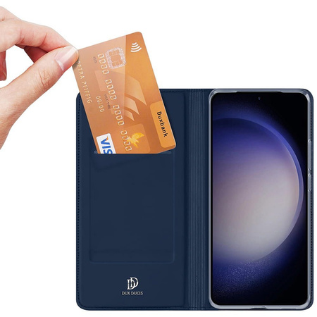Etui Dux Ducis Skin Pro do Samsung S24+ z klapką - niebieskie