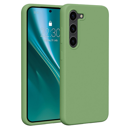 Nakładka Etteri Silicone Case do Samsung Galaxy S23 jasnozielona