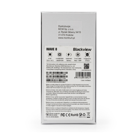 BLACKVIEW SMARTFON WAVE 8 4GB/128GB BLACK