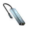 Devia adapter HUB 4w1 USB-C 3.1 do 3x USB 3.0 + RJ45 ciemnoszary