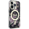 Guess GUHMP14LHCFWSK iPhone 14 Pro 6.1" schwarz/schwarz Hardcase Flower MagSafe