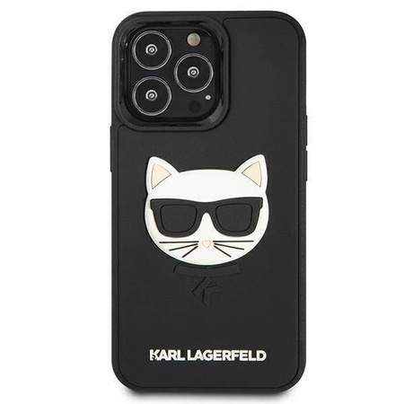 Karl Lagerfeld KLHCP13LCH3DBK 13 Pro / 13 6.1 &quot;black / black hardcase 3D Rubber Choupette