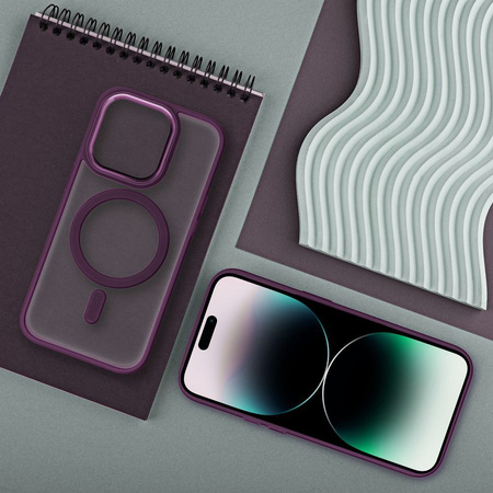 Futerał MATTE MAG COVER kompatybilny z MagSafe do IPHONE 17 Air czerwony