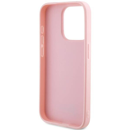 Oryginalne Etui GUESS hardcase Saffiano Iridescent Script GUHCP14XPSAIRSP do Iphone 14 Pro Max różowy