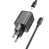 HOCO ładowarka sieciowa USB A + Typ C + kabel Typ C do Lightning PD QC 3A 20W N41 czarna