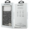 Karl Lagerfeld IML Leopard Pattern MagSafe Case for iPhone 17 Pro Max - Black