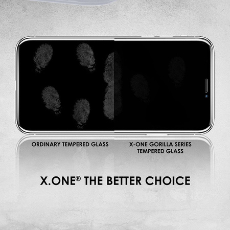 Szkło hartowane X-ONE Full Cover Extra Strong Matowe - do iPhone 14 Pro Max (full glue) czarny