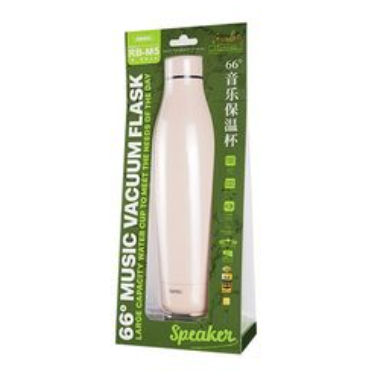 Remax wireless bluetooth 5.0 speaker with thermos thermal mug 500ml pink (RB-M5)