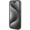 Oryginalne Etui GUESS Hardcase GUHCP15LLFCSEGK do iPhone 15 Pro (Liquid Glitter Gold Stripes / czarny)
