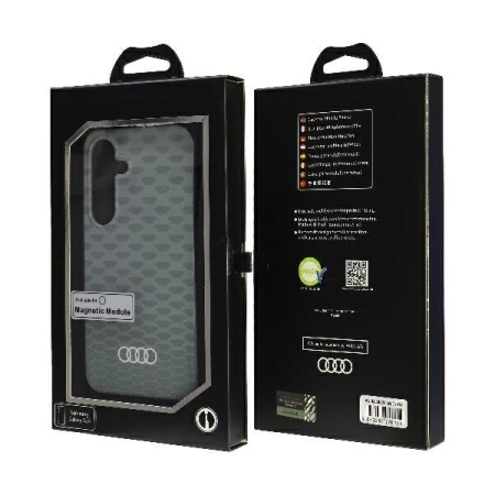 Etui Audi IML Stitching Pattern MagSafe Case na Samsung Galaxy S24 - szare