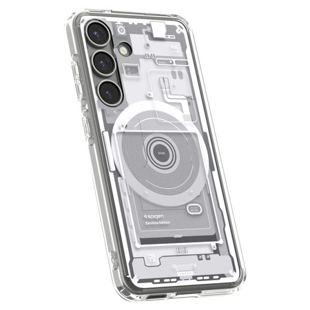 Spigen Ultra Hybrid Mag MagSafe - Etui do Samsung Galaxy S25 (Zero One White)