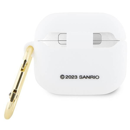 Hello Kitty Silikon 3D Kitty Head Hülle für AirPods 3 – weiß