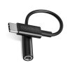 Choetech AUX003 USB-C/DC 3,5 mm Audio-Adapter – Schwarz