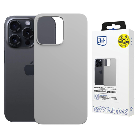 Apple iPhone 16 Pro - 3mk Hardy MagSilicone Natural Titanium