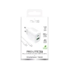 Ładowarka sieciowa Puro PROLITE 20W USB-A / USB-C + kabel USB-C - USB-C 1.2m - biała