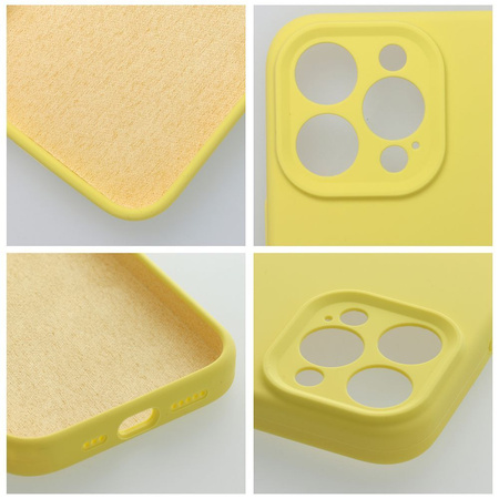 Futerał SILICONE 2mm do IPHONE 16e (SE 4 2025) żółty