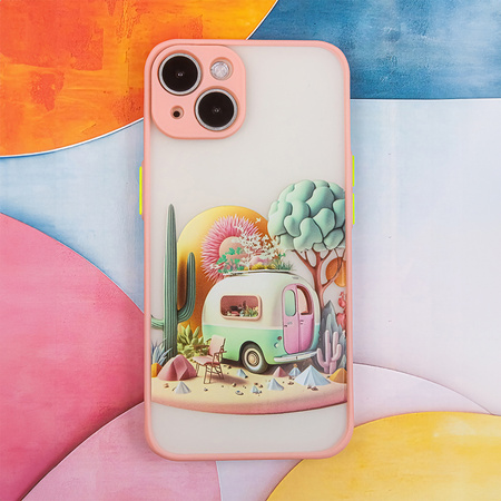 Nakładka Ultra Trendy do iPhone 14 Pro 6,1&quot; Travel różowa