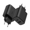 Ładowarka sieciowa Ugreen X227 20W GaN 1x USB-A  1x USB-C - czarna