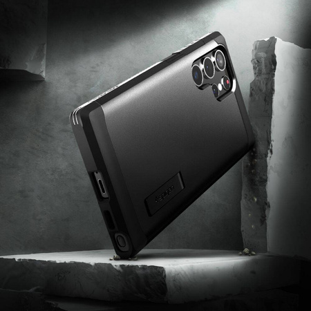 Case SAMSUNG GALAXY S22 ULTRA Spigen Tough Armor black