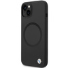 Original Handyhülle IPHONE 14 BMW Signature Liquid Silicone MagSafe (BMHMP14SSILBK2) schwarz