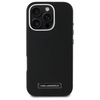 Original Case IPHONE 16 PRO Karl Lagerfeld Hardcase FW Metal Plate MagSafe (KLHMP16LPGMSRPK) black