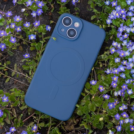 Nakładka Simple Color Mag do iPhone 16 6,1&quot; granatowa