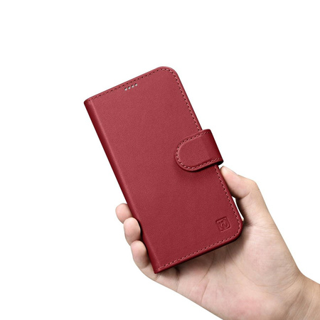 iCarer Wallet Case 2in1 iPhone 14 Pro Flip Leather Cover Anti-RFID red (WMI14220726-RD)