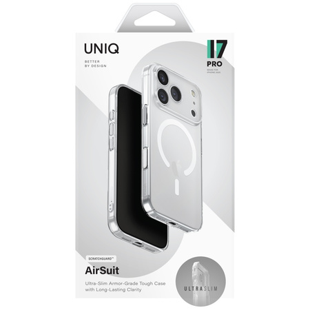 Etui UNIQ Airsuit do iPhone 17 Pro       Magclick Charging przeźroczysty