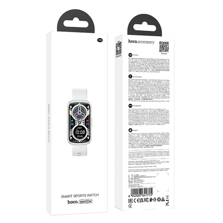 HOCO smartwatch IP68 Y25 srebrny