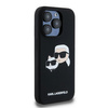 Oryginalne Etui KARL LAGERFELD Silicone Karl & Choupette MagSafe KLHMP15XSKCHPPLK do Iphone 15 Pro Max Czarny