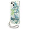 Schutzhülle IPHONE 13 MINI Guess Hardcase Flower Strap (GUHCP13SHFLSN) grün